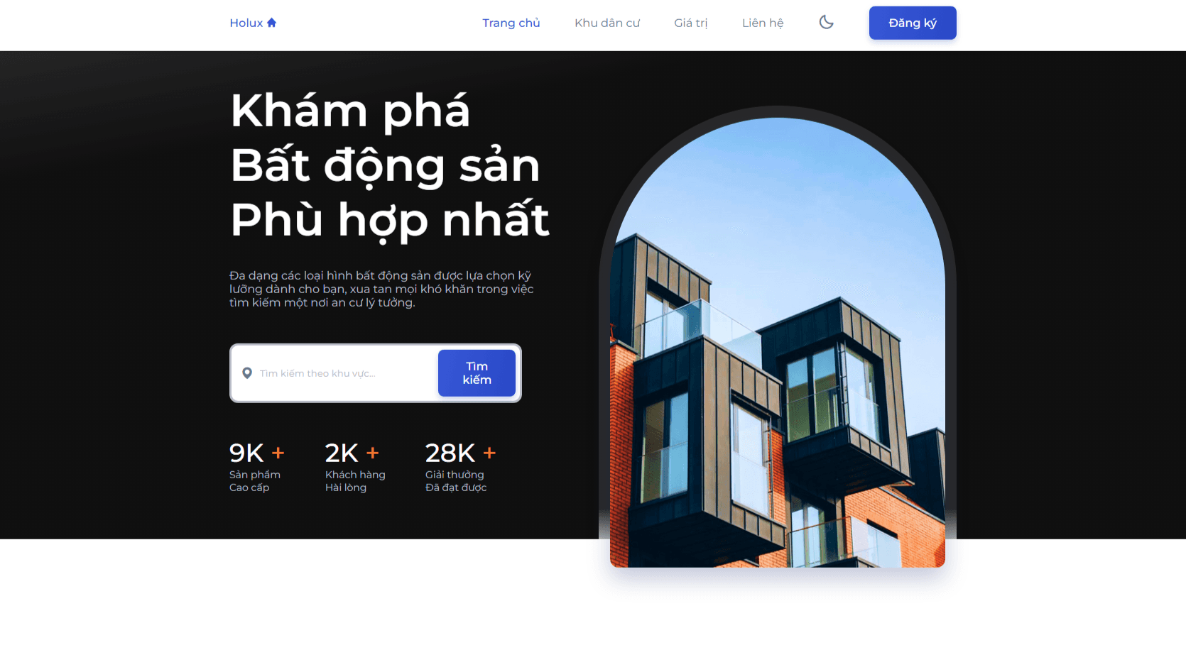 Giao diện dự án EcoGreen Living